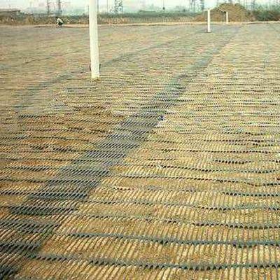 Geogrid Plastik Uniaksial PP/HDPE Kekuatan Tinggi untuk Dinding Penahan