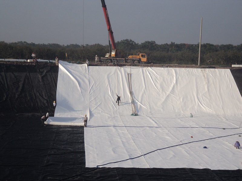 500g/m2 Drainase PET Geotekstil Berkelanjutan